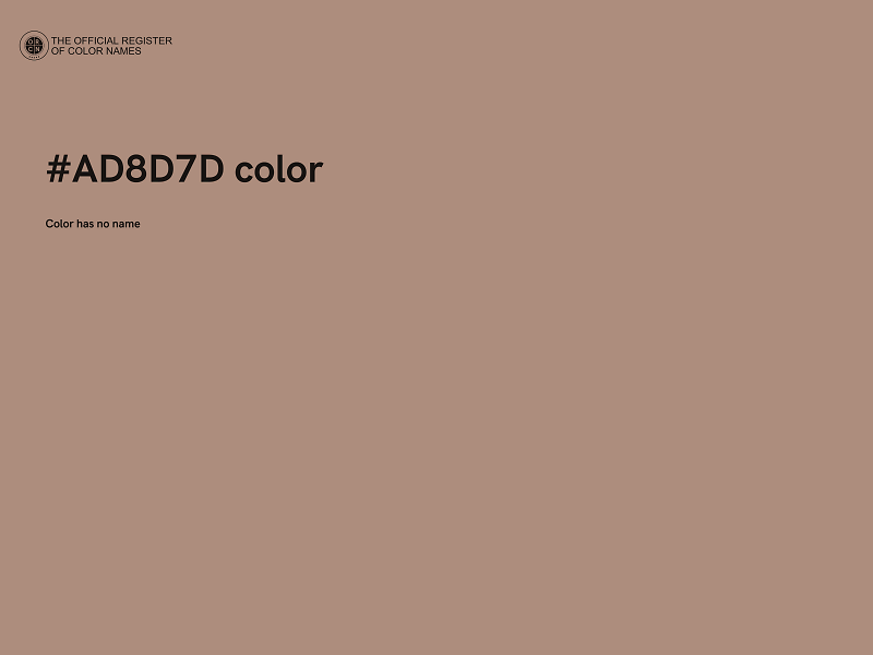 #AD8D7D color image