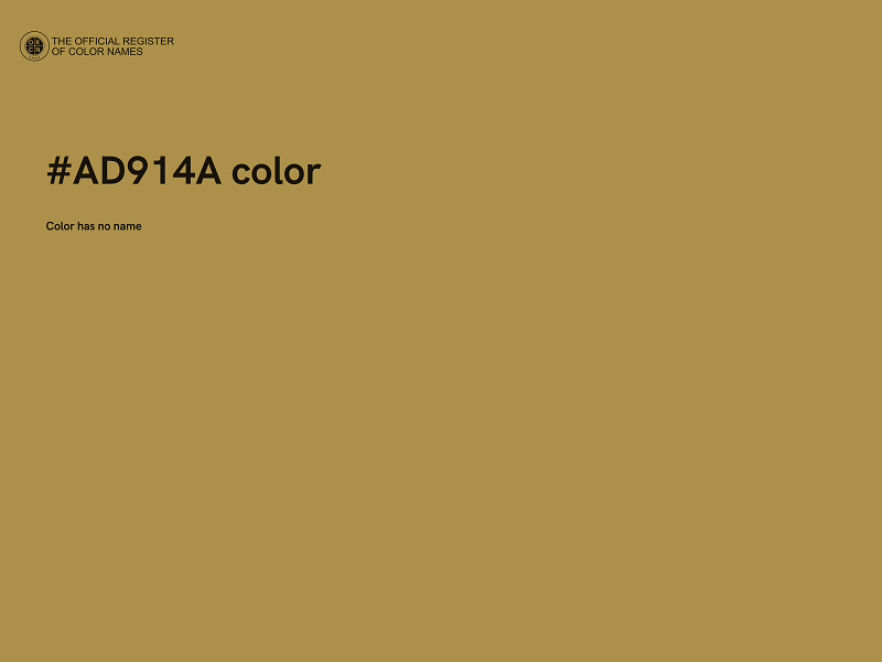 #AD914A color image