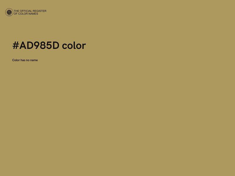 #AD985D color image