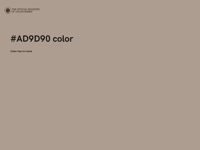 #AD9D90 color image