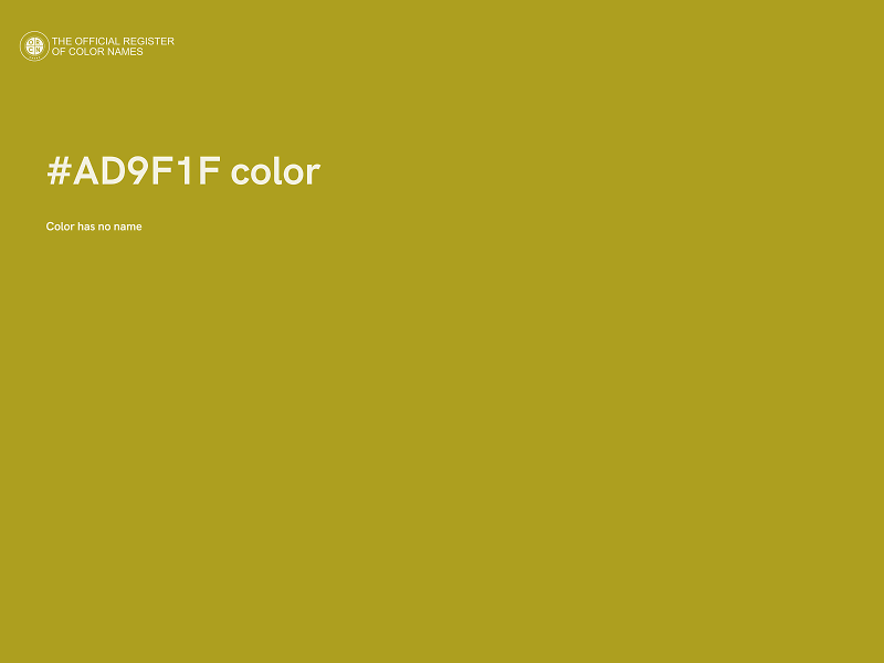 #AD9F1F color image