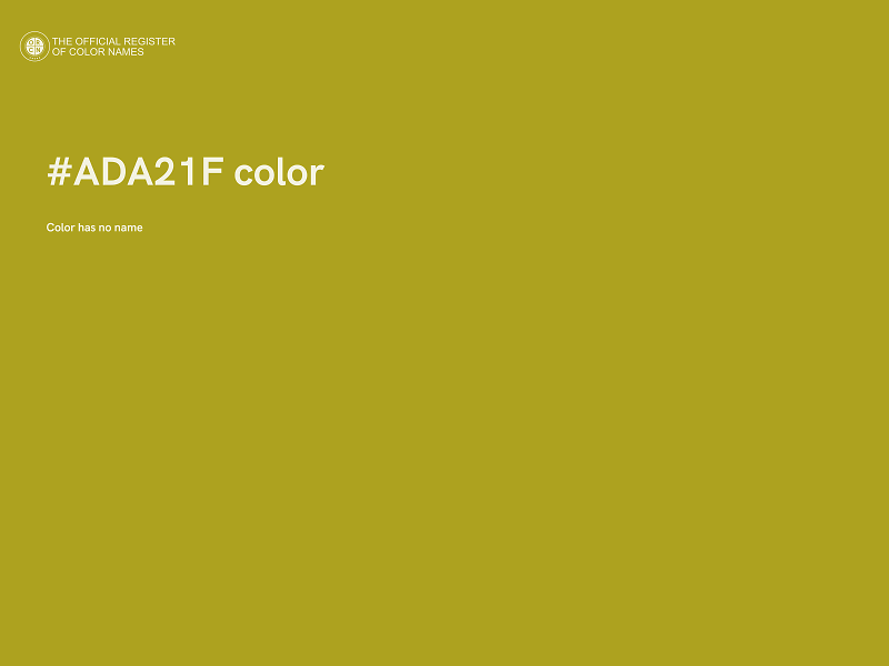 #ADA21F color image