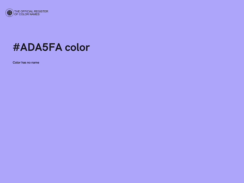 #ADA5FA color image