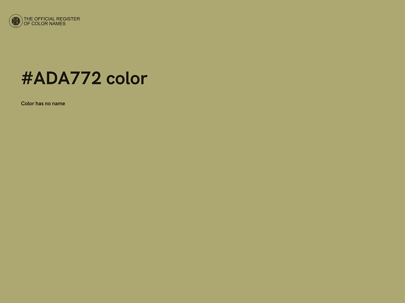 #ADA772 color image