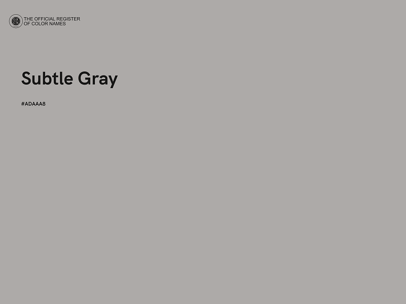 #ADAAA8 - Subtle Gray color image