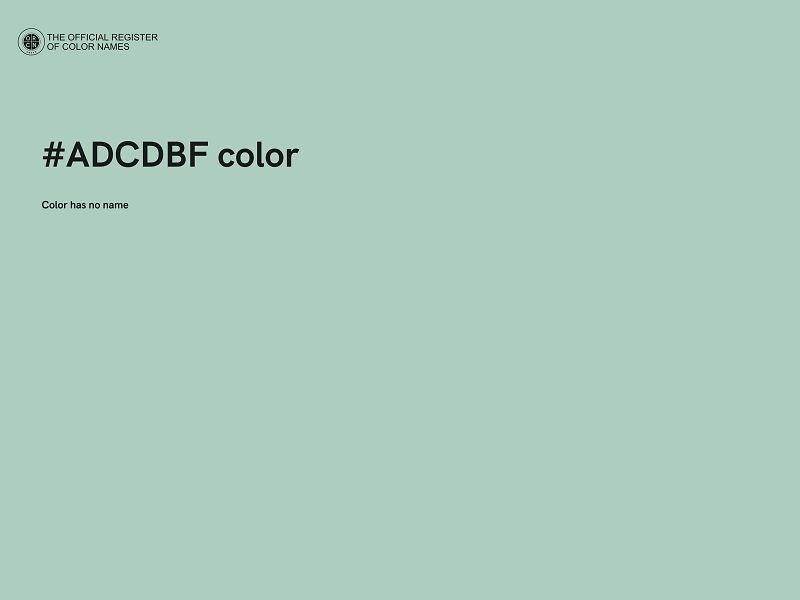 #ADCDBF color image