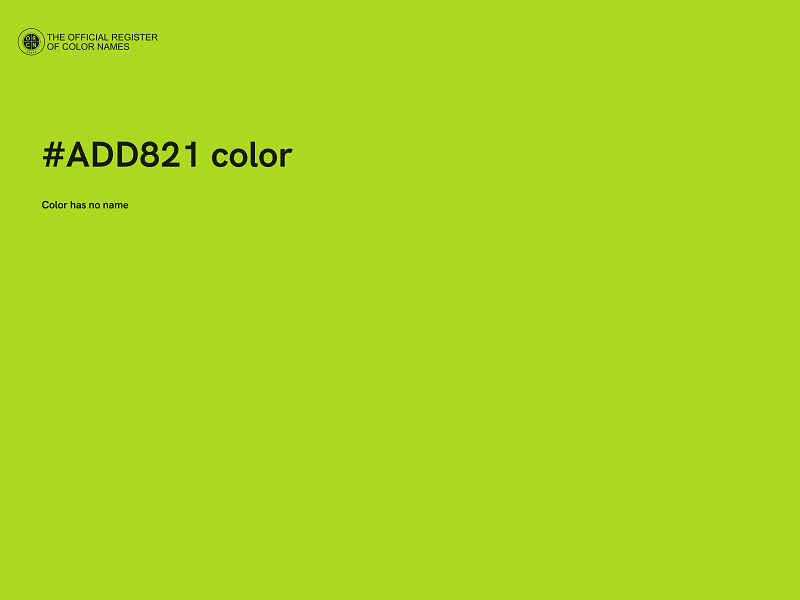 #ADD821 color image