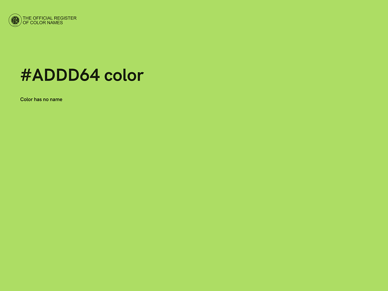 #ADDD64 color image