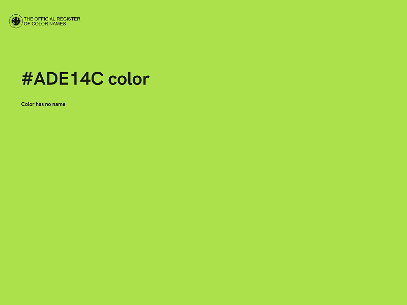 #ADE14C color image