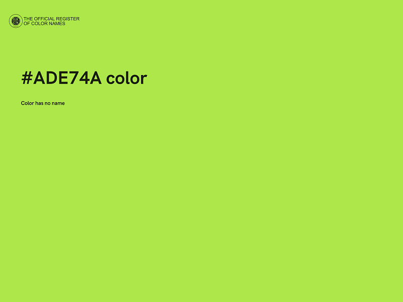 #ADE74A color image