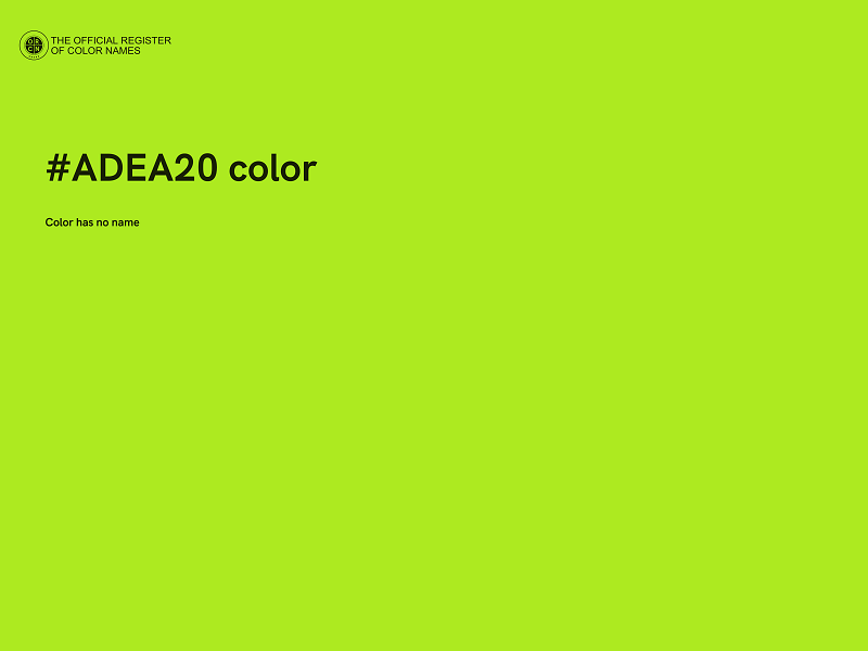 #ADEA20 color image