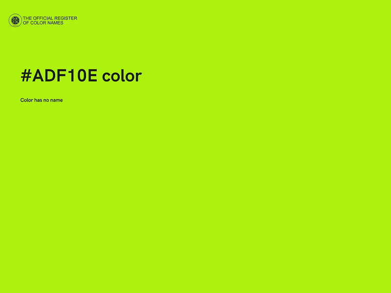 #ADF10E color image