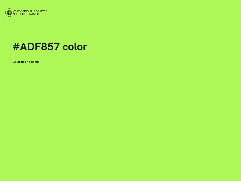 #ADF857 color image