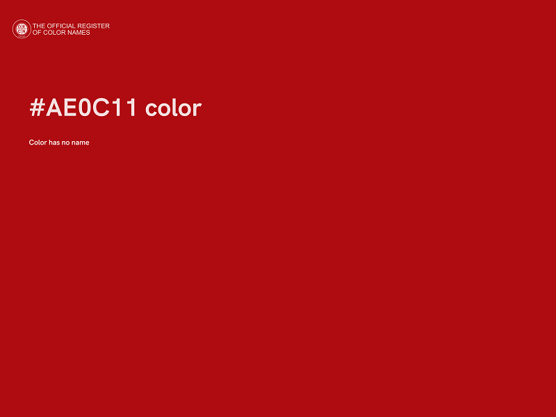 #AE0C11 color image