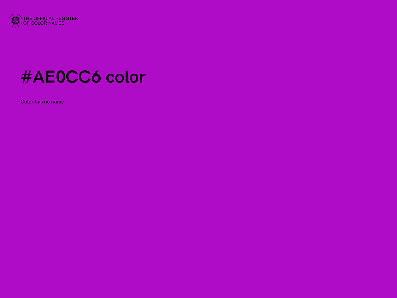 #AE0CC6 color image