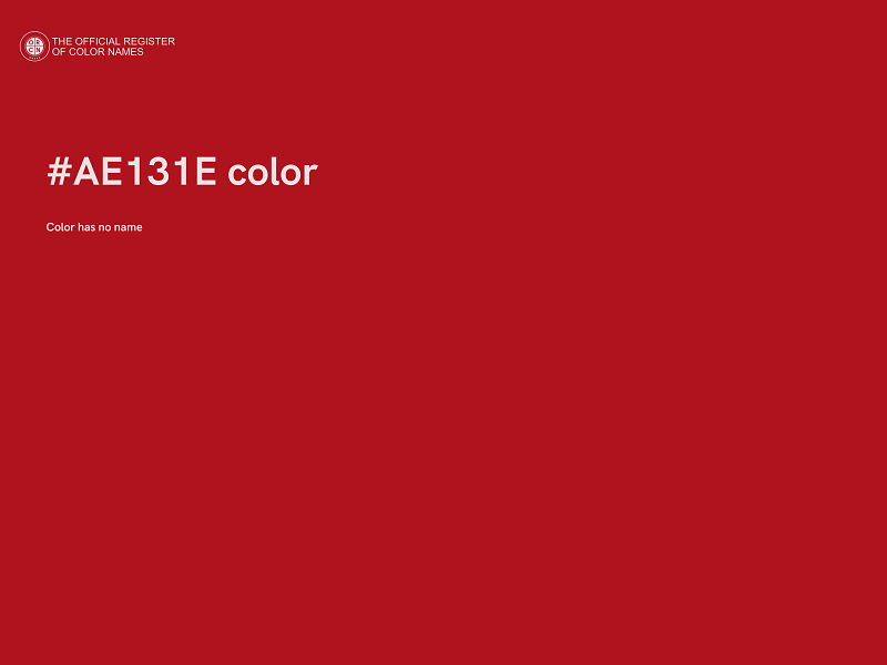 #AE131E color image