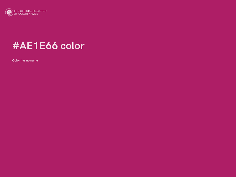 #AE1E66 color image