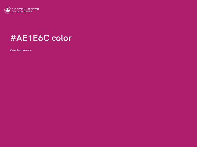 #AE1E6C color image