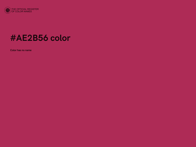 #AE2B56 color image