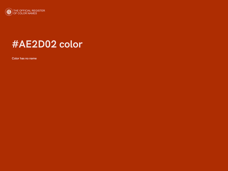 #AE2D02 color image