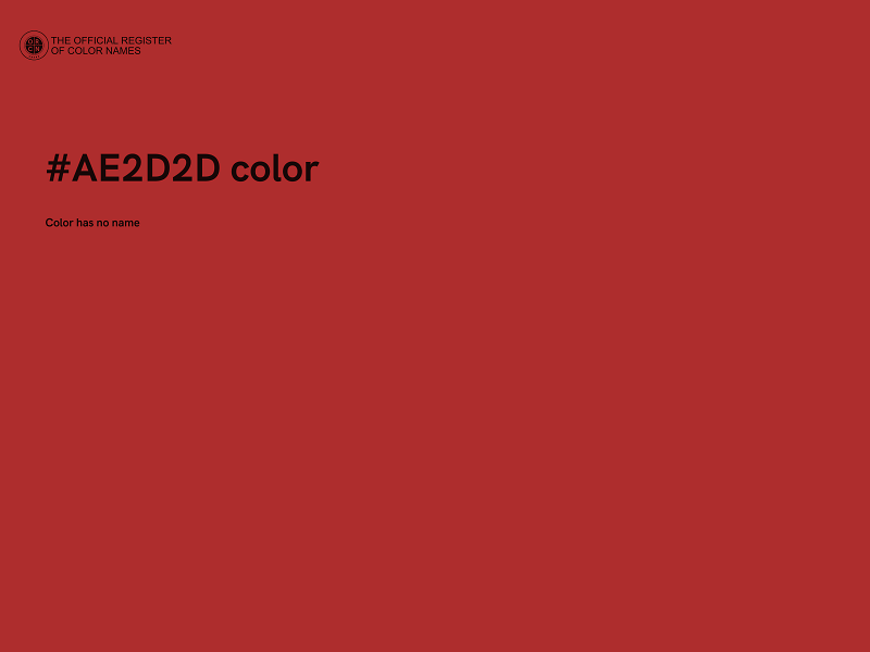 #AE2D2D color image