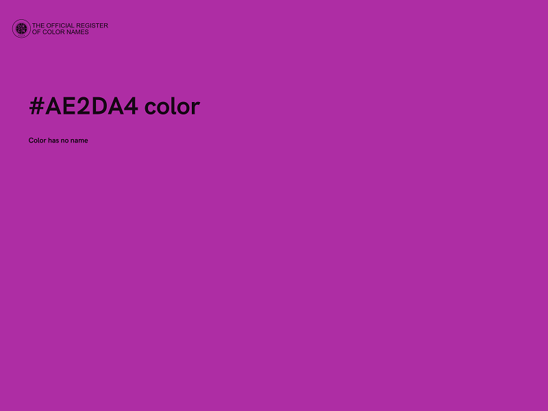 #AE2DA4 color image