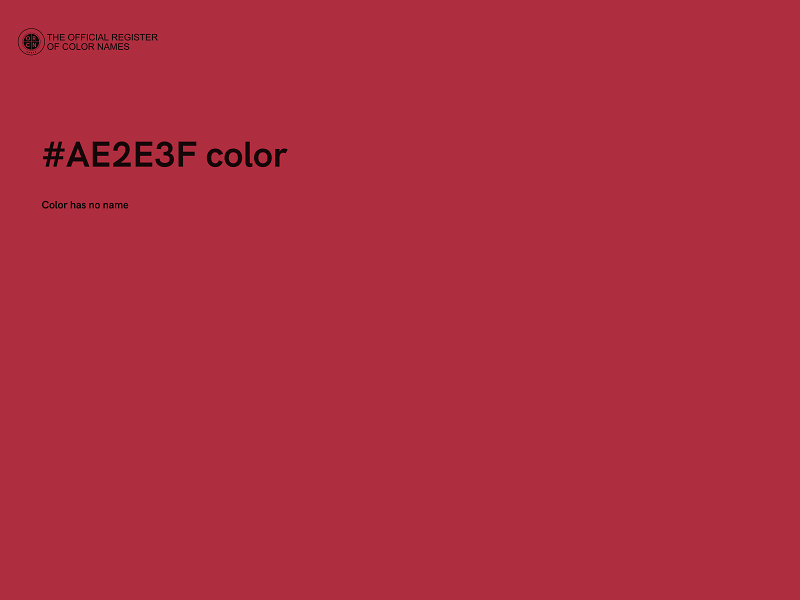 #AE2E3F color image