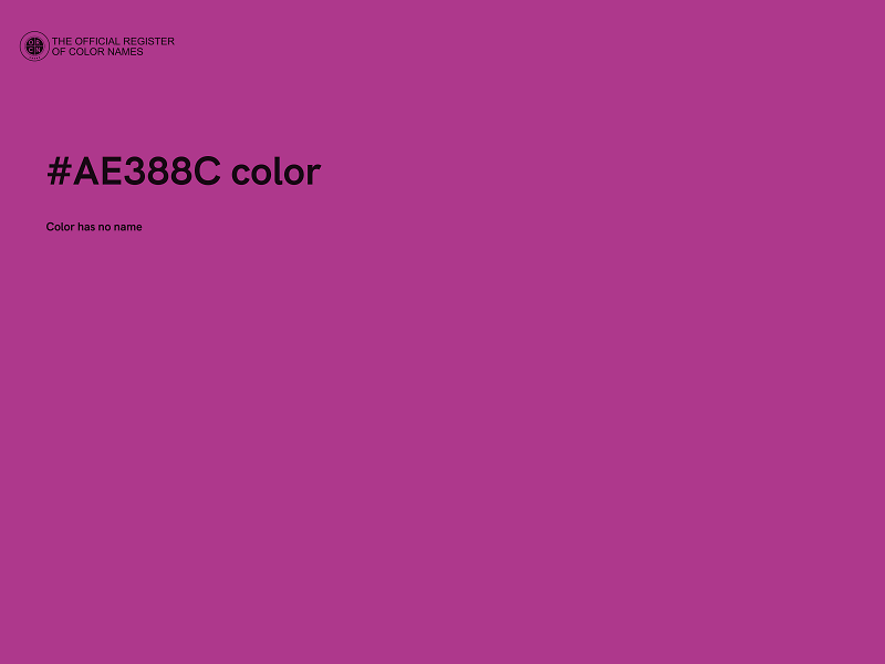 #AE388C color image