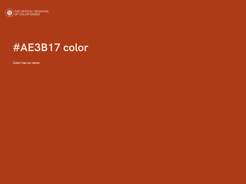 #AE3B17 color image