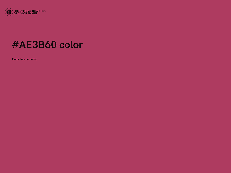 #AE3B60 color image