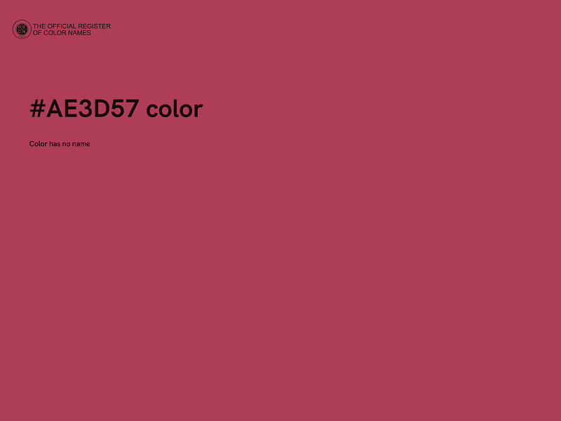 #AE3D57 color image