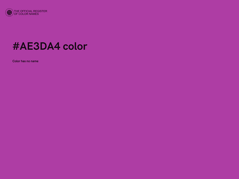 #AE3DA4 color image