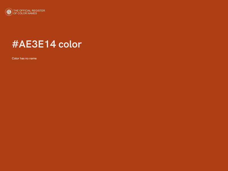 #AE3E14 color image