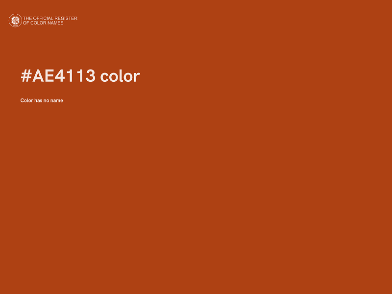 #AE4113 color image