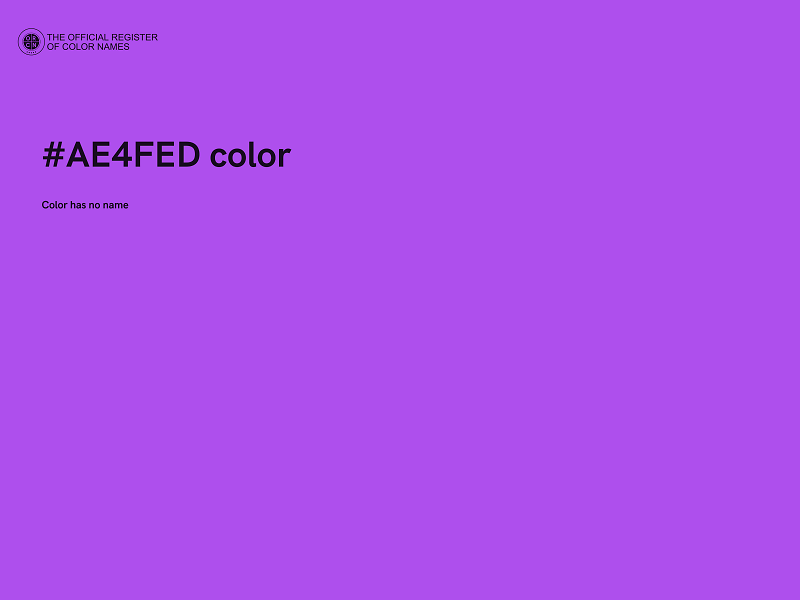 #AE4FED color image