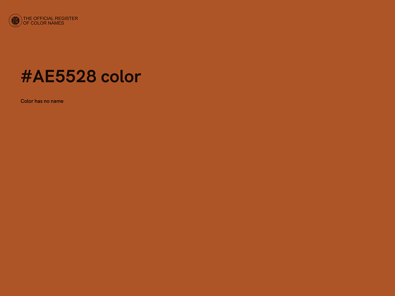 #AE5528 color image