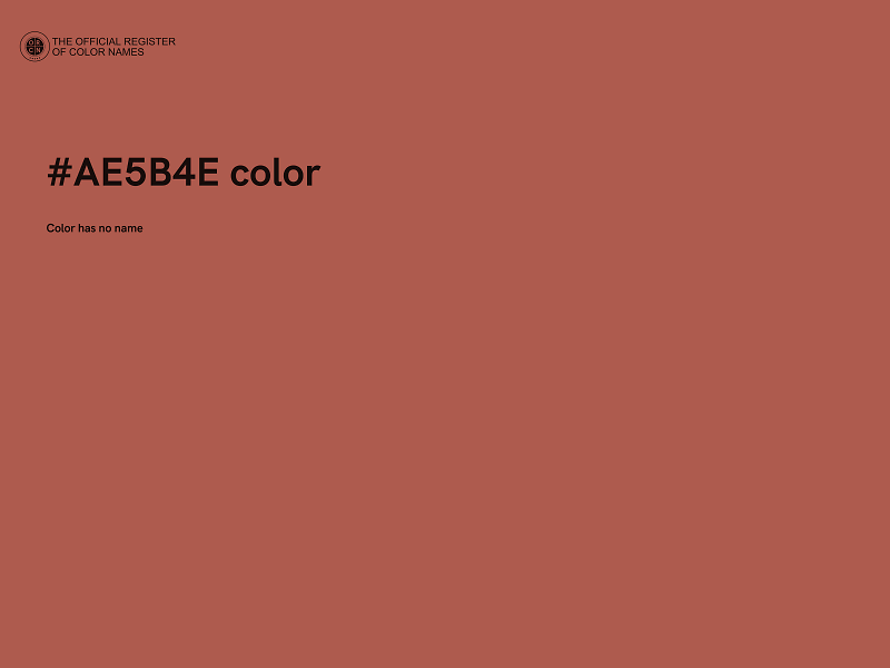 #AE5B4E color image