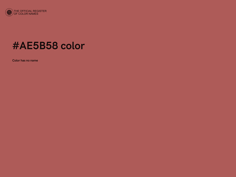 #AE5B58 color image