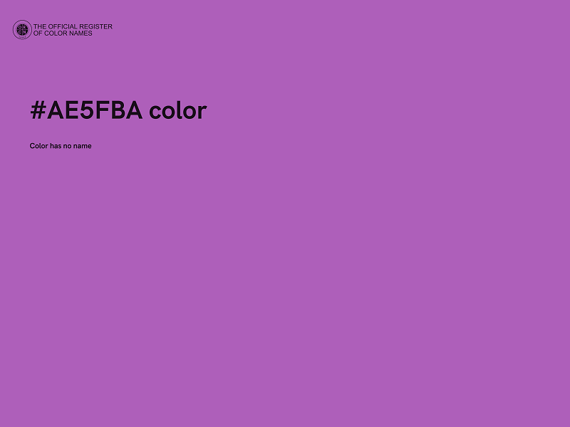 #AE5FBA color image