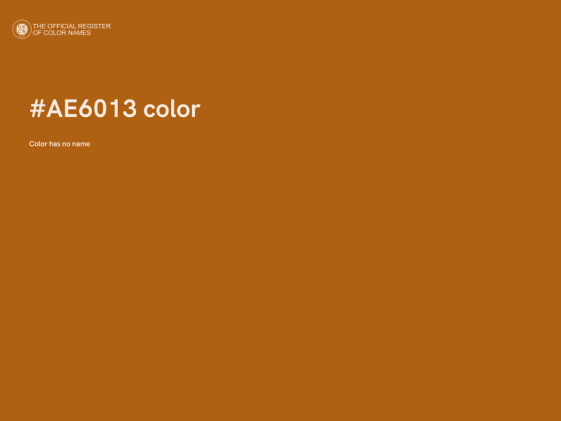 #AE6013 color image