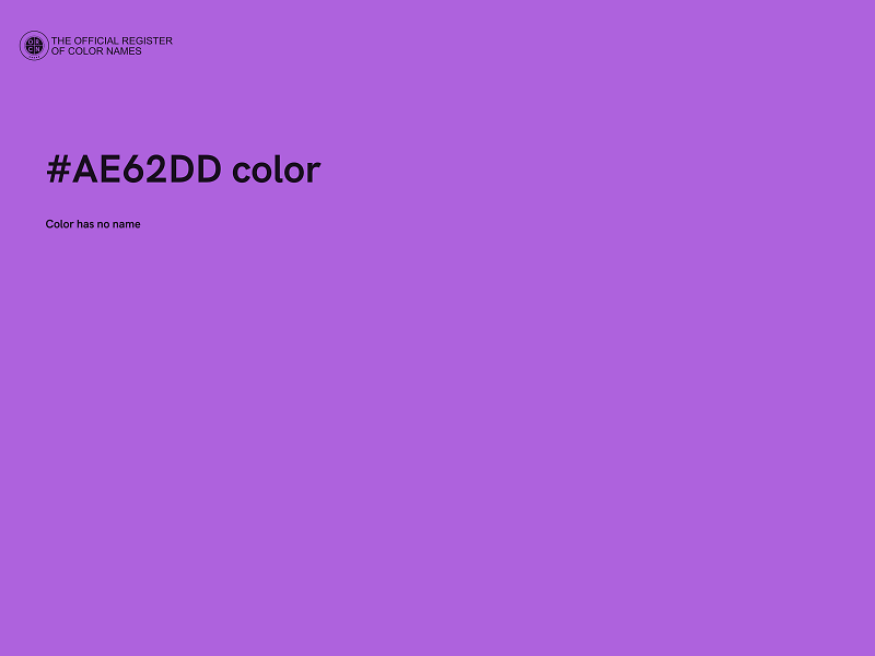 #AE62DD color image