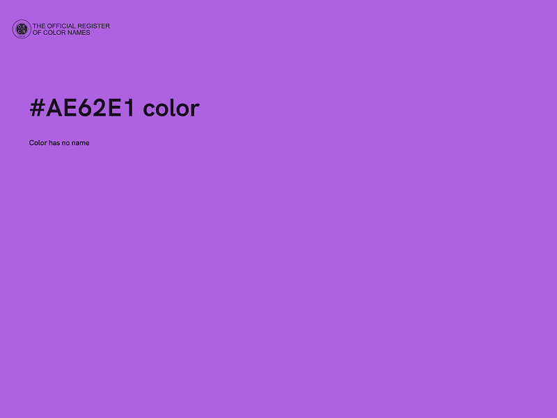 #AE62E1 color image