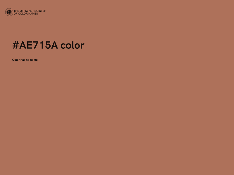 #AE715A color image