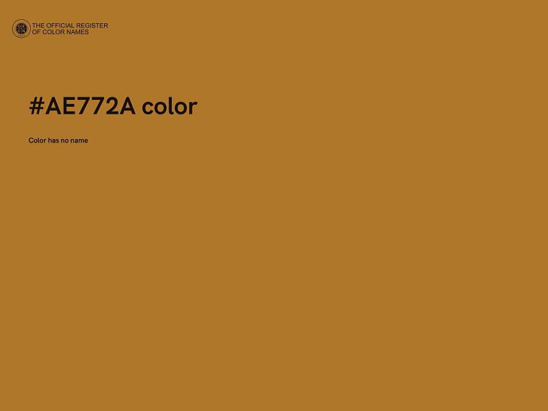 #AE772A color image