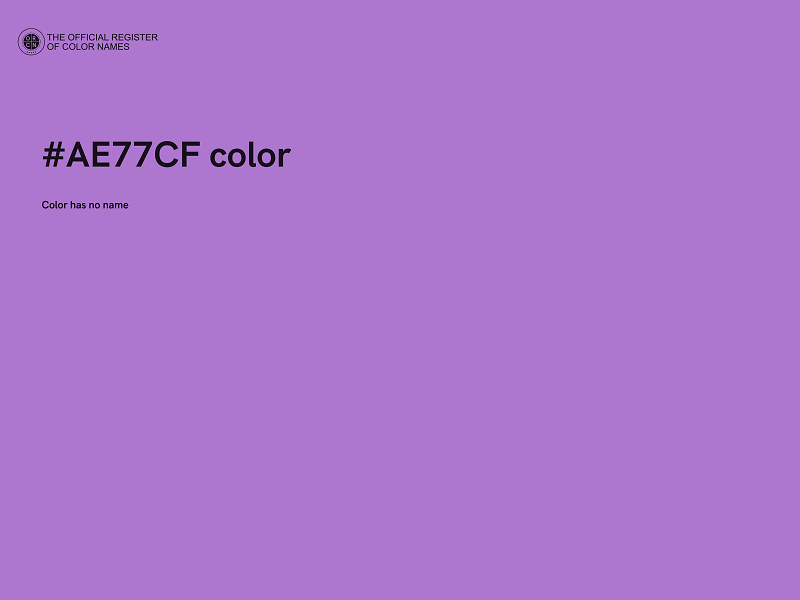 #AE77CF color image