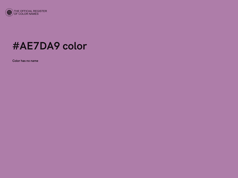 #AE7DA9 color image