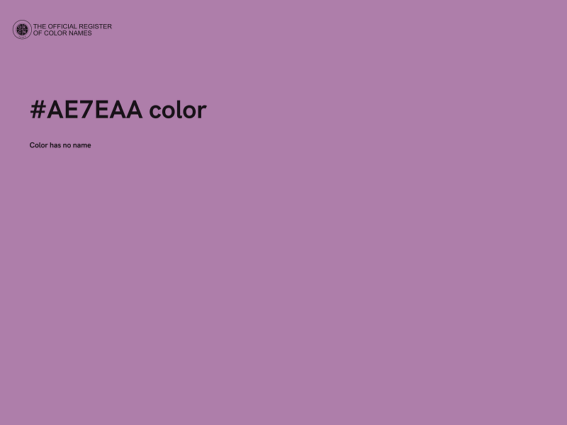 #AE7EAA color image