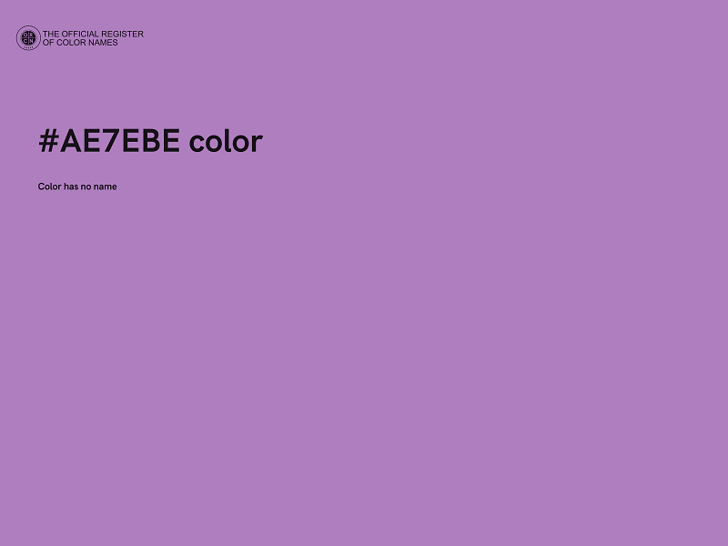 #AE7EBE color image