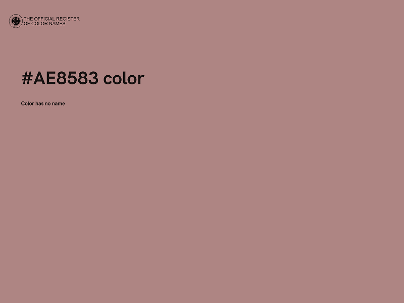 #AE8583 color image