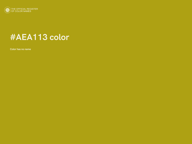 #AEA113 color image